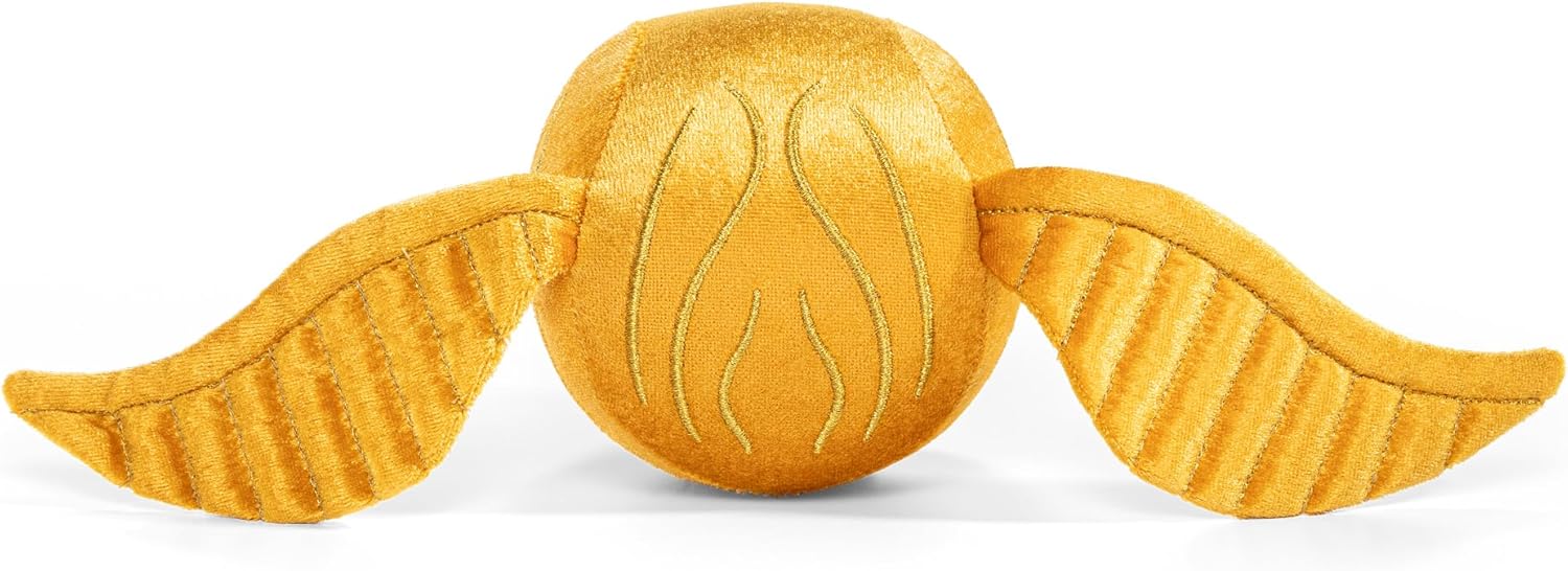 NOBLE Hogwarts Shield Plush With Golden Snitch 36Cm