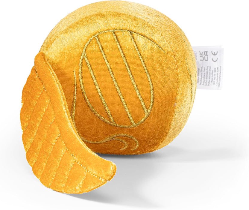 NOBLE Hogwarts Shield Plush With Golden Snitch 36Cm