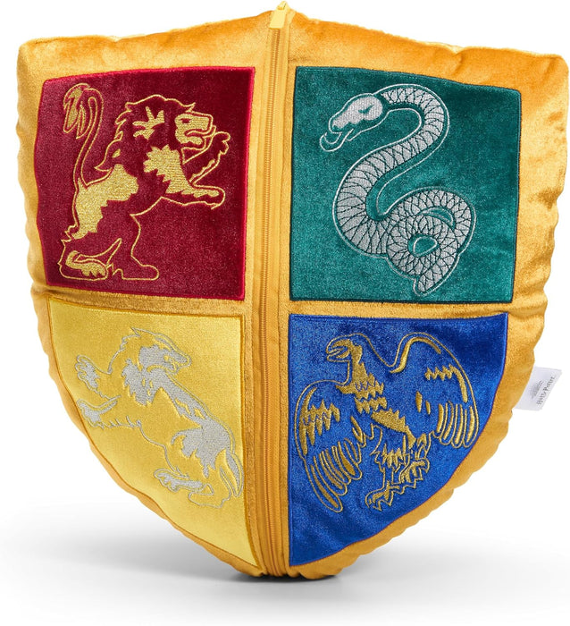 NOBLE Hogwarts Shield Plush With Golden Snitch 36Cm