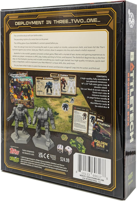 BattleTech Beginner Box 40th Anniversary by Catalyst Game Labs, Strategy Board Game, for 2 Players and Ages 14+