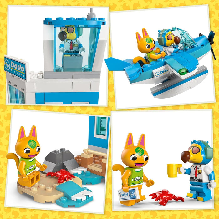 LEGO Animal Crossing Fly with Dodo Airlines Airport Playset, Plane Toy for 7 Plus Year Old Girls & Boys, with a Pilot Minifigure, Set Inspired by the Video Game Series, Birthday Gift for Kids 77051