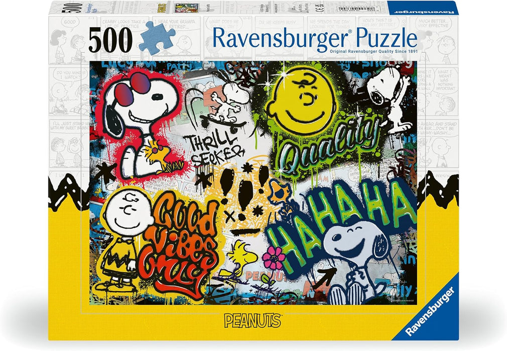 Ravensburger Puzzle 12000389 - Peanuts Graffiti - 500 Teile Puzzle für Erwachsene und Kinder ab 12 Jahren, Peanuts-Puzzle Neues Design