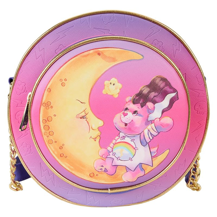 Loungefly Care Bears Universal Monsters Cheer Bear Bride of Frankenstein Crossbody Bag, Multi