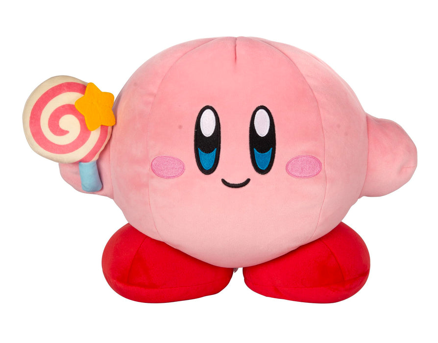 Club Mocchi Mocchi Mega 15 Inch Kirby Plush with Invincible Candy – Collectible Kirby Toys for Ages 3+ Years