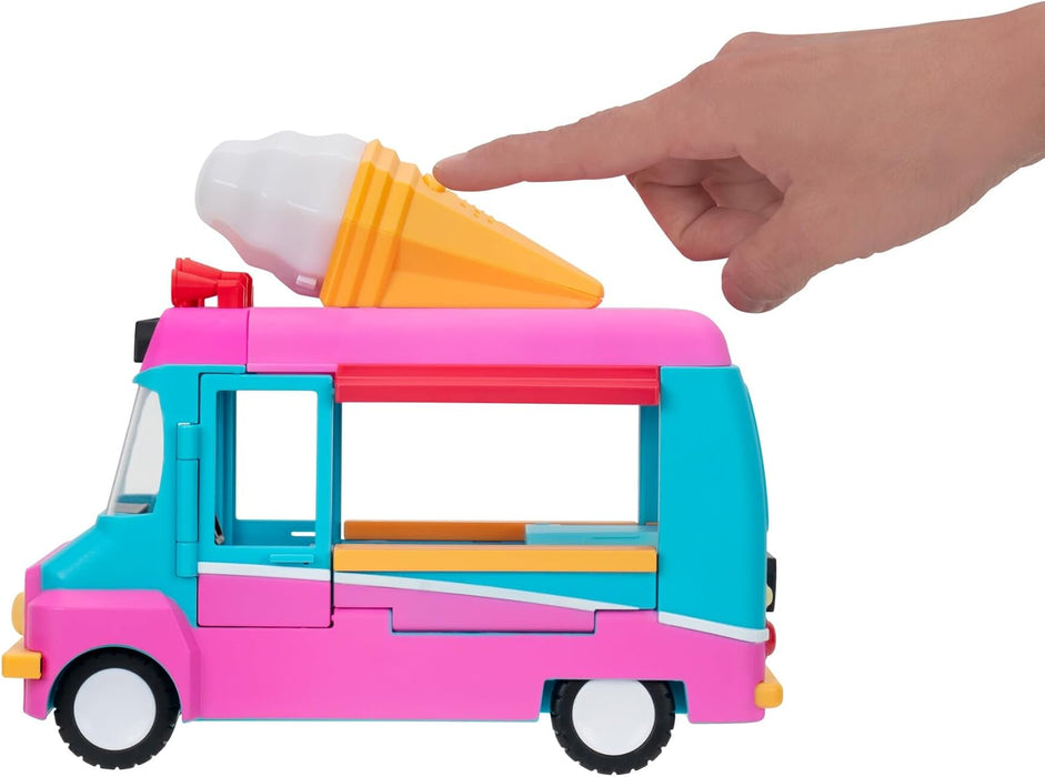 Adopt Me! Ice Cream Truck - Transforming Vehicle with Lights and Sounds - Top Online Game - Exclusive Virtual Item Code Included