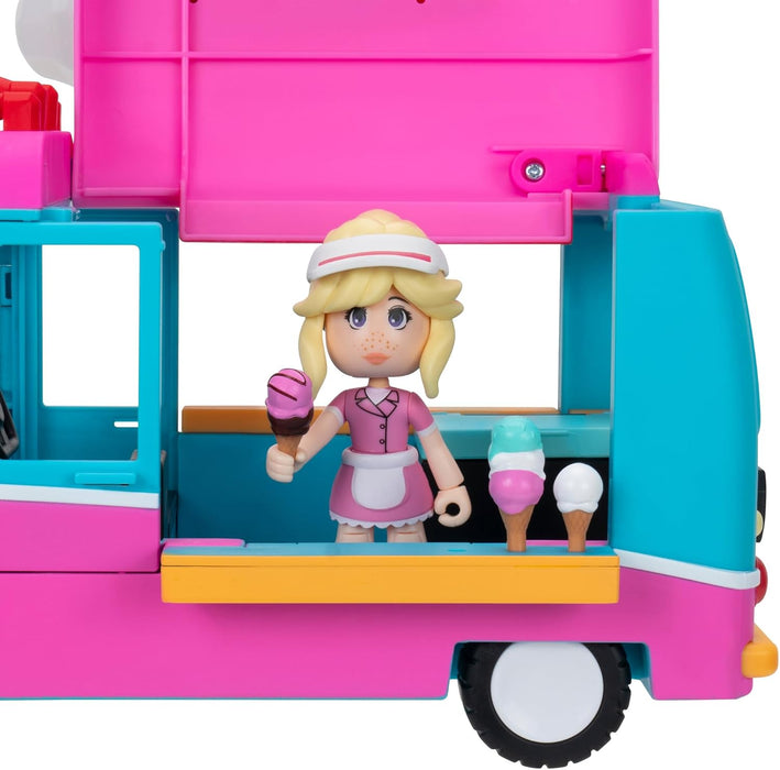 Adopt Me! Ice Cream Truck - Transforming Vehicle with Lights and Sounds - Top Online Game - Exclusive Virtual Item Code Included