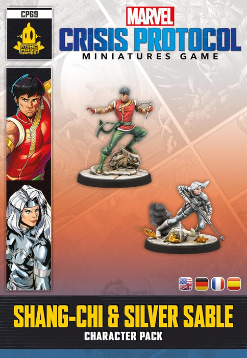 ATOMIC MASS GAMES | Marvel Crisis Protocol - Shang Chi & Silver Sable | Miniatures Game | Ages 14+ | 2 Players | 45 Minutes Playing Time