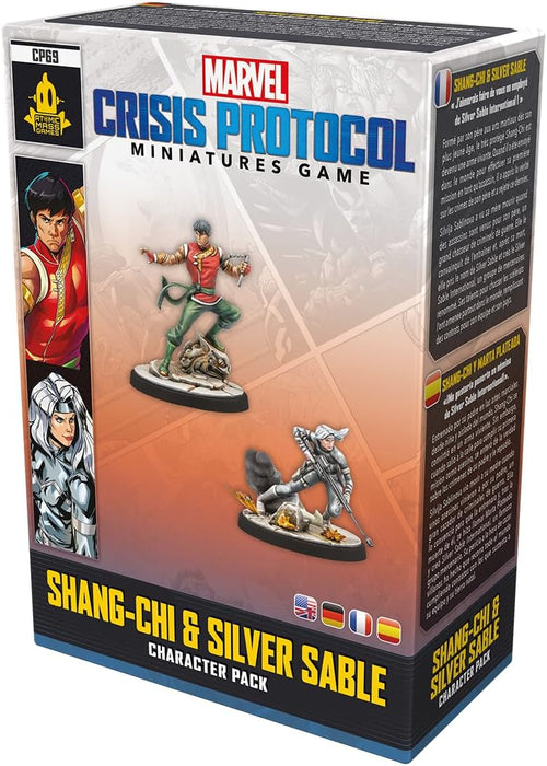 ATOMIC MASS GAMES | Marvel Crisis Protocol - Shang Chi & Silver Sable | Miniatures Game | Ages 14+ | 2 Players | 45 Minutes Playing Time