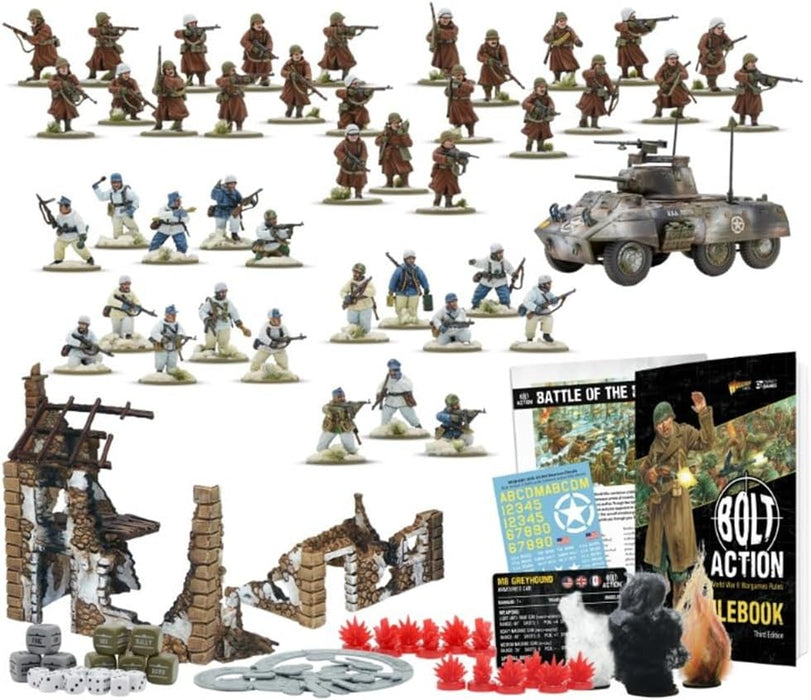Warlord Games Battle Of The Bulge - Bolt Action Third Edition Starter Set a 28mm World War 2 Strategy Battle Game for 2 or more Players Using Miniatures