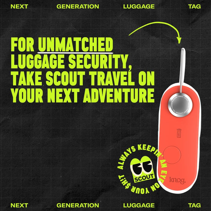 Knog Knog Scout Travel Luggage Alarm and Finder - Red