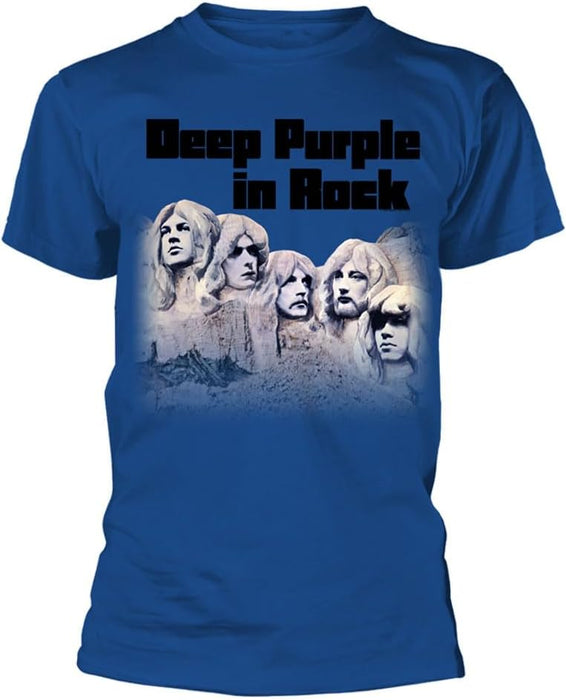 Deep Purple in Rock Band Logo T Shirt M Blue