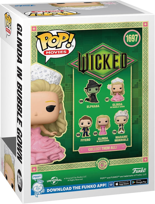 Funko Pop! Movies: Wicked - Glinda in Bubble Gown - Collectable Vinyl Figure - Gift Idea - Official Merchandise - Toys for Kids & Adults - Movies Fans - Model Figure for Collectors and Display