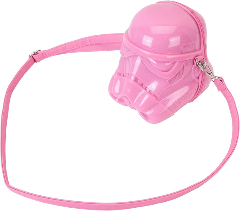 Loungefly Star Wars Neon Stormtrooper Molded Crossbody Bag Pink