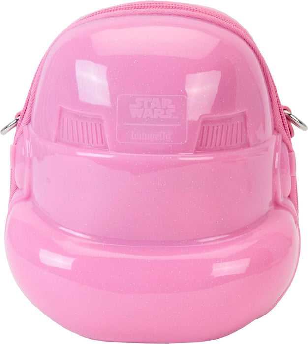 Loungefly Star Wars Neon Stormtrooper Molded Crossbody Bag Pink