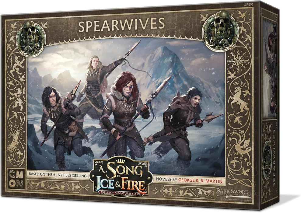 CMON | A Song of Ice and Fire: Spearwives Expansion | Miniatures Board Game | Ages 14 Plus | 2 Players | 45-60 Minutes Playing Time Free Folk Free Folk Spearwives