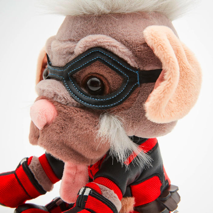 MARVEL Dogpool plush figure (26 cm) - detailed Super Hero plush toy from the MARVEL Studios Deadpool & Wolverine movie, toy for fans & collectors. Modern