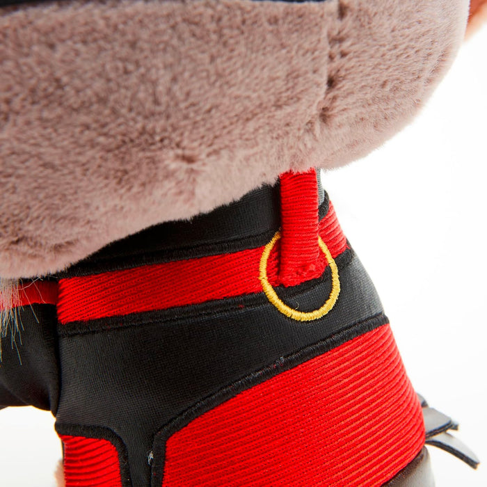 MARVEL Dogpool plush figure (26 cm) - detailed Super Hero plush toy from the MARVEL Studios Deadpool & Wolverine movie, toy for fans & collectors. Modern
