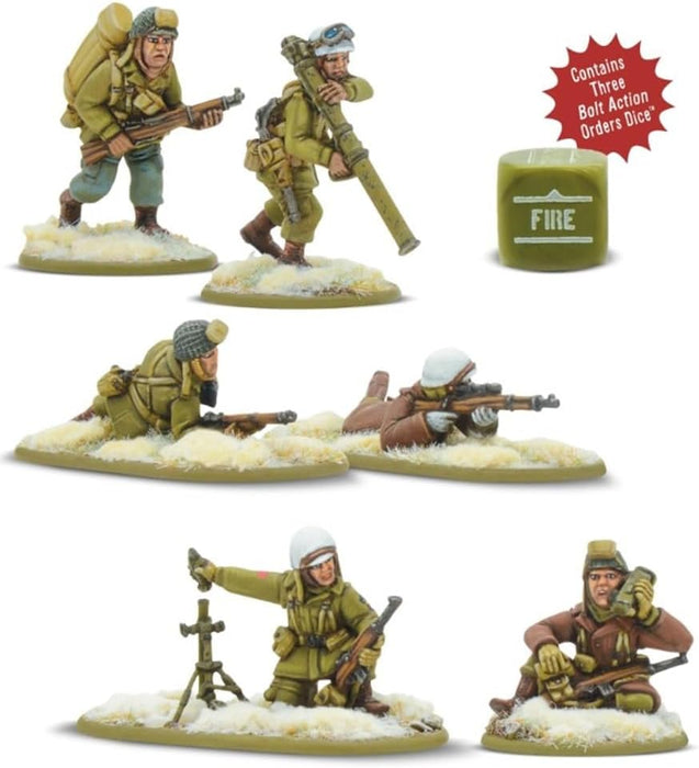 Warlord Games US Airborne (Winter) Weapons Teams 28mm Scale Resin Miniatures for Bolt Action Highly Detailed World War 2 Miniatures