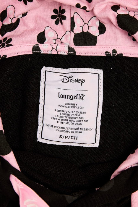 Loungefly Minnie Rocks The Dots Florals Unisex Hoodie Medium