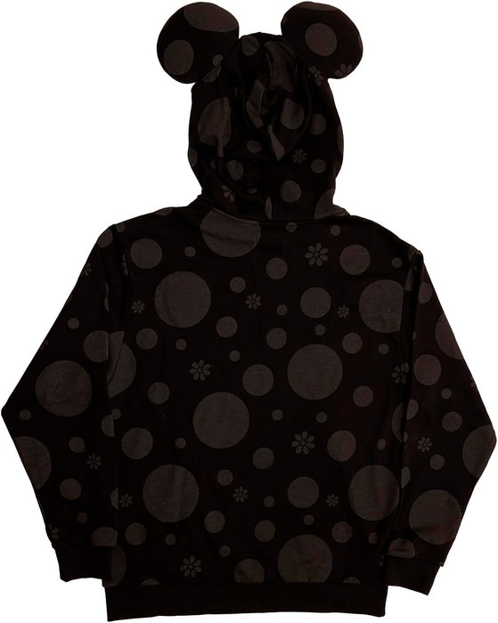 Loungefly Minnie Rocks The Dots Florals Unisex Hoodie Medium
