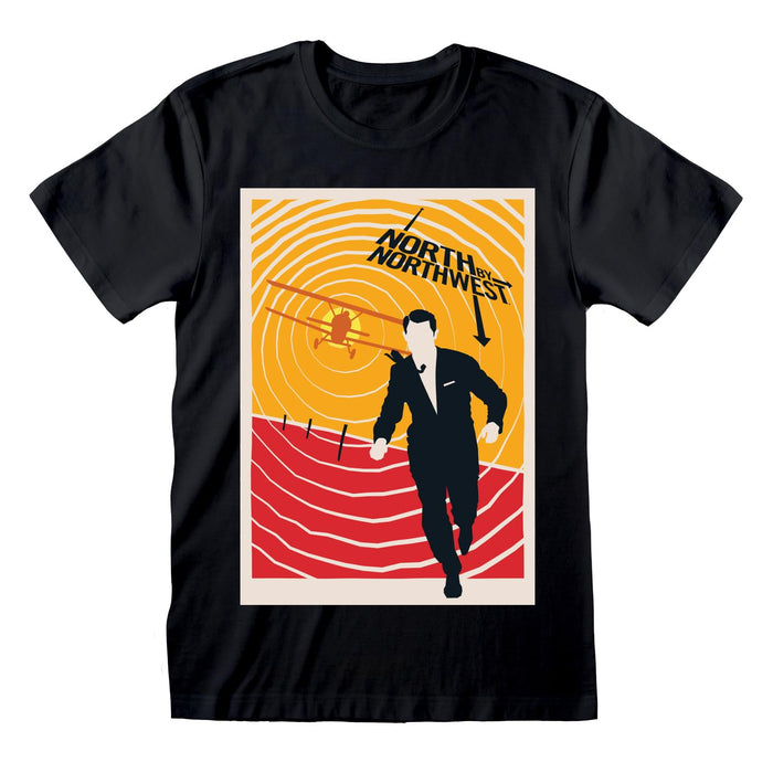 Official Licence Warner Bros 100 North by North West Unisex T-Shirt Black
