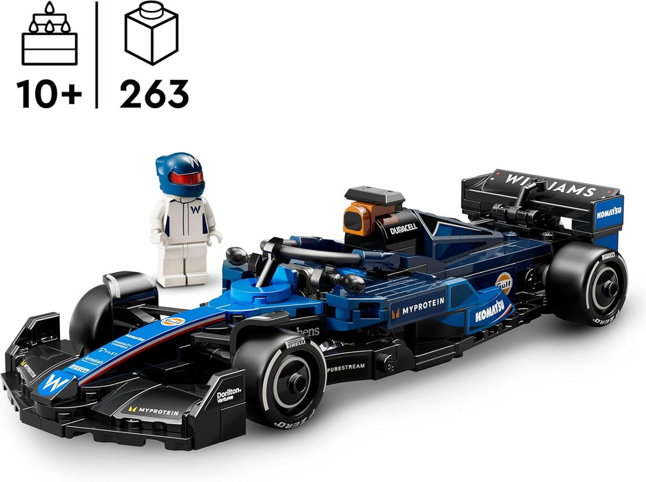 LEGO Speed Champions Williams Racing FW46 F1 racewagen Auto Speelgoed voor 10 jaar en Ouder met Formule 1 Coureur Minifiguur, Cadeau voor Jongens, Meisjes en Volwassen Fans van Motorsport 77249