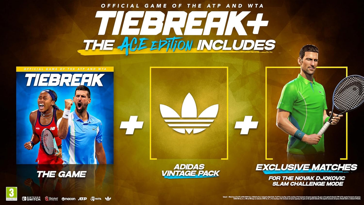 TIEBREAK+: Official Game of the ATP and WTA - ACE Edition (Nintendo Switch)