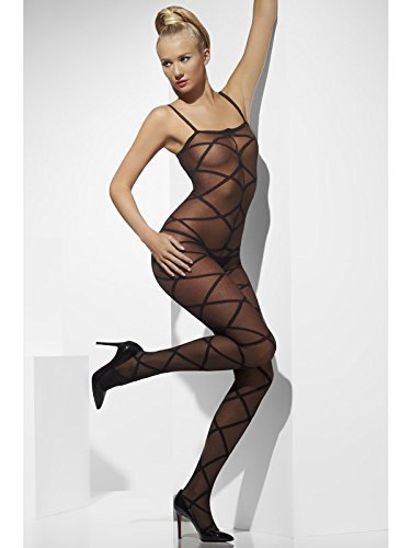 Smiffys Sheer Body Stocking, Black