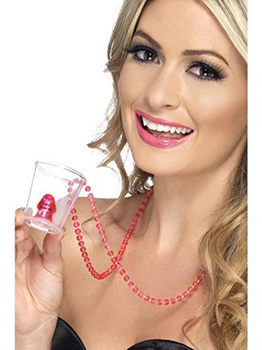 Smiffys Hen Night Willy Shot Glass, Pink