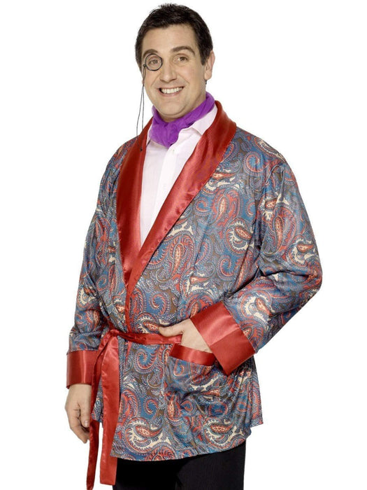 Smiffys Smoking Jacket, Blue