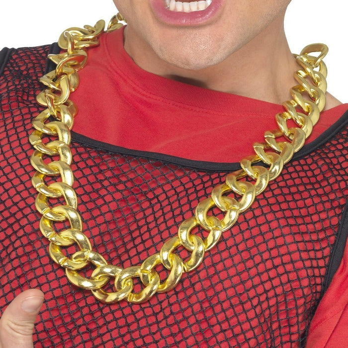 Smiffys Chunky Necklace, Gold