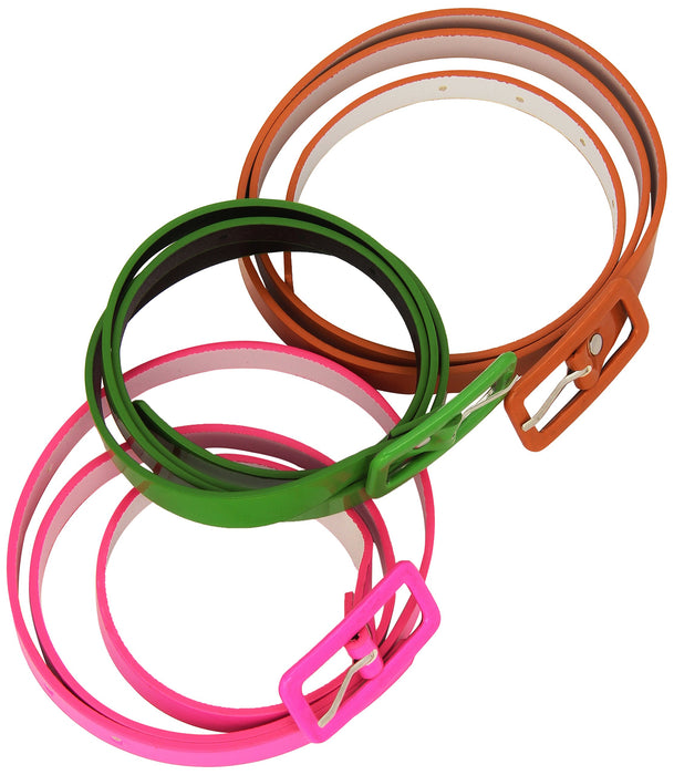 Smiffys Neon Belts, Neon Multi-Coloured