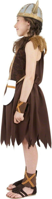 Smiffys Viking Girl Costume, Brown (Size L)