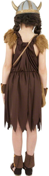 Smiffys Viking Girl Costume, Brown (Size L)