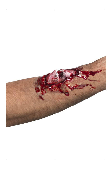 Smiffys Smiffys Make-Up FX, Broken Bone Latex Scar, Red