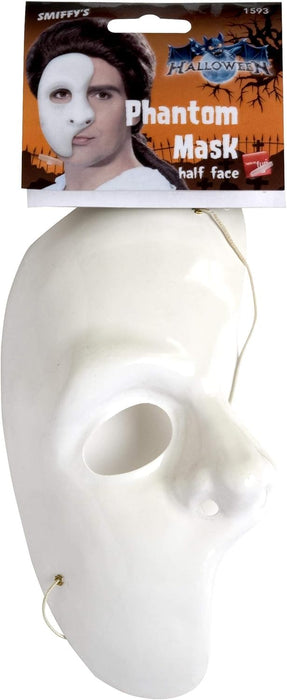 Smiffys Phantom Mask, White