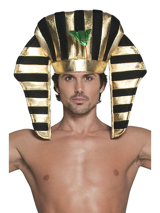 Smiffys Pharaoh Headpiece, Black & Gold