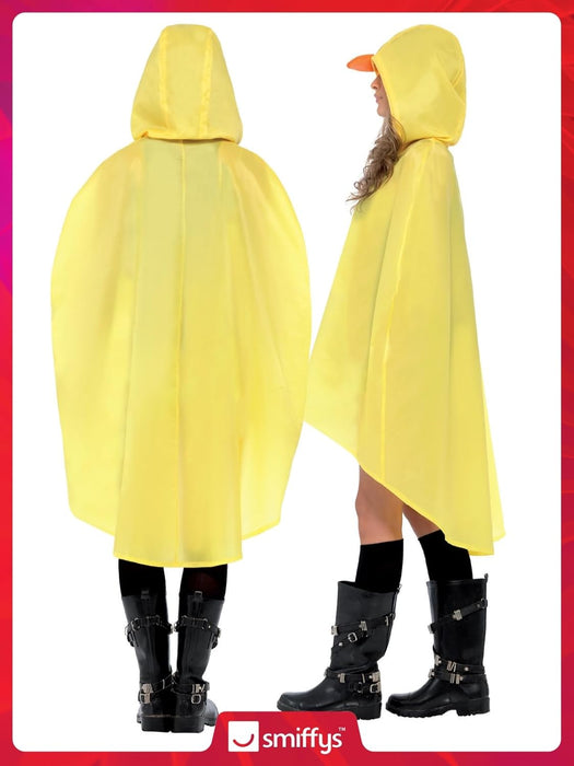 Smiffys Duck Party Poncho, Yellow