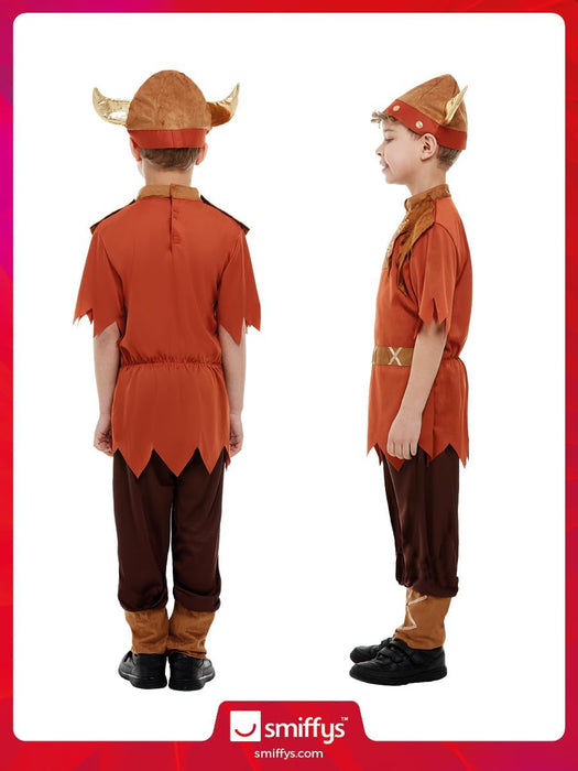 Smiffys Viking Costume, Brown (Size T)