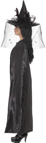 Smiffys Deluxe Witch Cape, Black