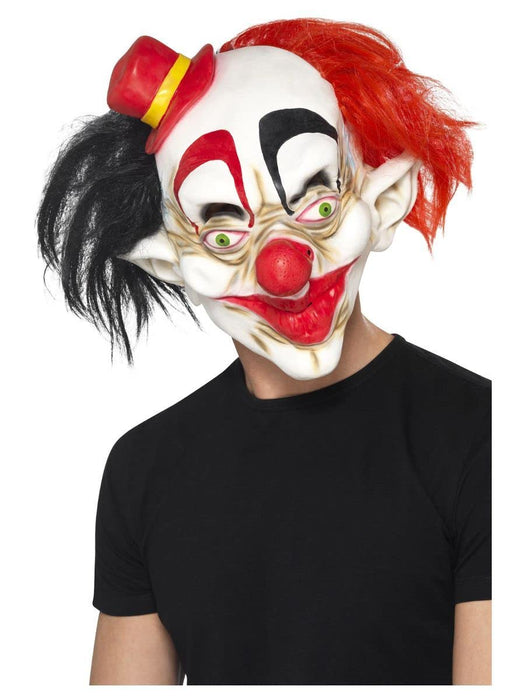 Smiffys Creepy Clown Mask, Black & Red