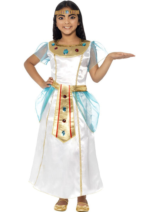 Smiffys Deluxe Cleopatra Girl Costume, White (Size S)