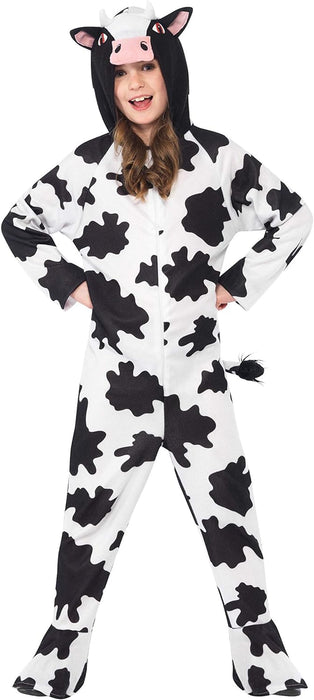 Smiffys Cow Costume, Black & White (Size S)