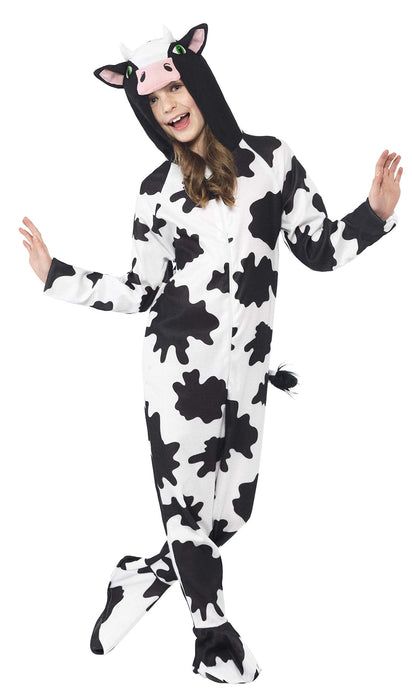 Smiffys Cow Costume, Black & White (Size S)