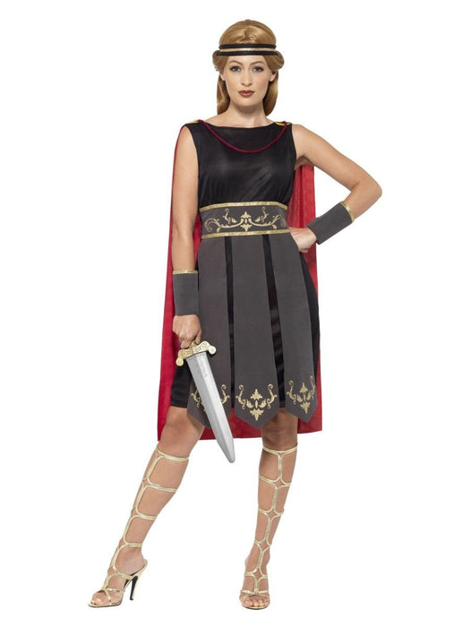 Smiffys Roman Warrior Costume, Black (Size XS)