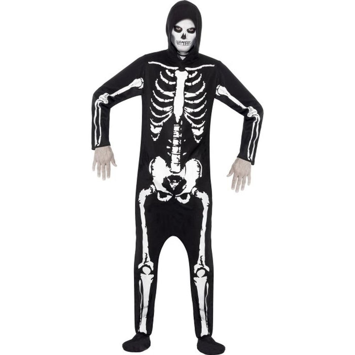 Smiffys Skeleton Costume, Black (Size L)