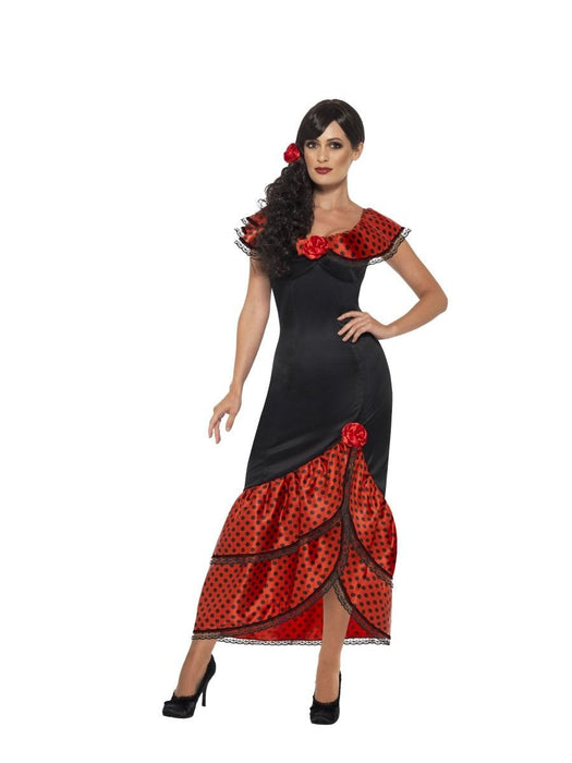 Smiffys Flamenco Senorita Costume, Black (Size S)