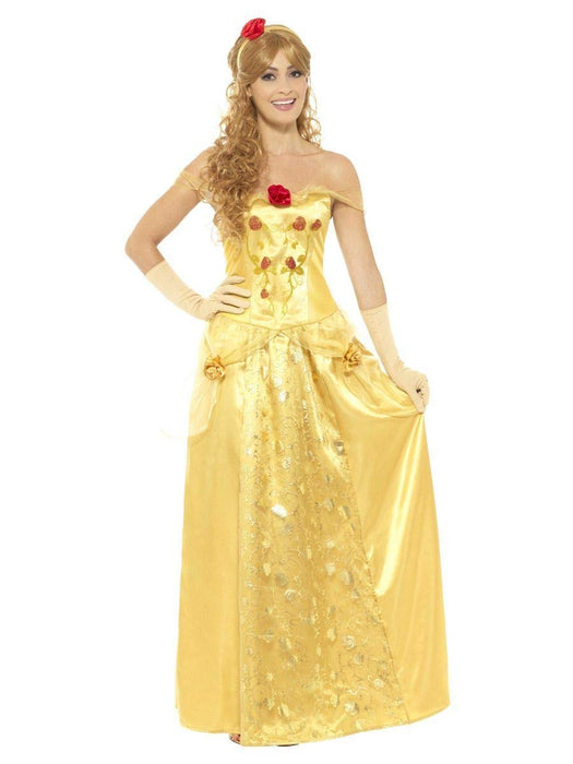 Smiffys Golden Princess Costume, Gold (Size S)