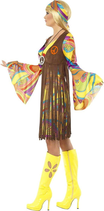 Smiffys 60s Groovy Lady, Brown (Size M)