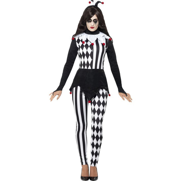 Smiffys Female Jester Costume, Black (Size M)